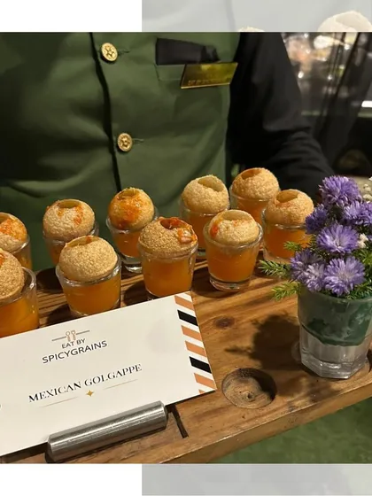 A fusion that excites the palate. Our Mexican Golgappe are a creative twist, filling the crispy puri with tangy Mexican-inspired flavors for a surprising and delightful burst in every bite.