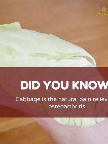 For those with osteoarthritis pain, a simple cabbage leaf wrap can offer natural relief. A study found that using cabbage leaves daily was as effective as a standard diclofenac gel in reducing knee pain and discomfort.