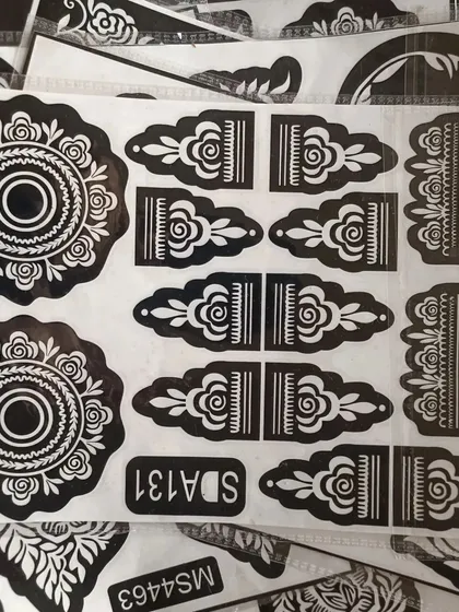 The mandala and finger detail stencils are some of my bestsellers. They help you achieve that classic henna look effortlessly.