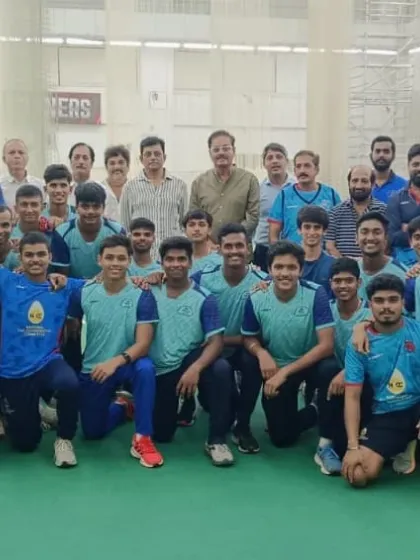 A moment of unity with the Mumbai U-23 and U-19 squads. This group photograph was taken after a motivational session at the MCA's indoor facilities, preparing the next generation of cricketers for the competitive season ahead.