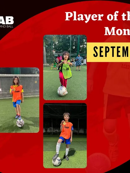 And more Players of the Month for September. We love celebrating the achievements of our young athletes.