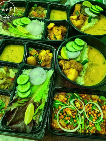 A showcase of my pork series: a packed pork mixture, a full pork thali, and a convenient pork rice bowl.