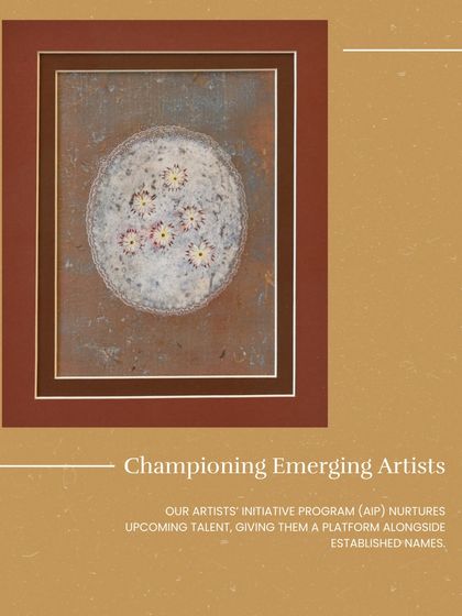 We are committed to championing emerging artists. Our Artists' Initiative Program (AIP) nurtures upcoming talent, giving them a platform alongside established names.