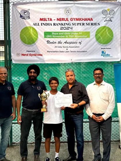 Aarav Chhallani after another successful tournament, winning the All India Super Series Singles title and finishing as Doubles Runner-up in Navi Mumbai.