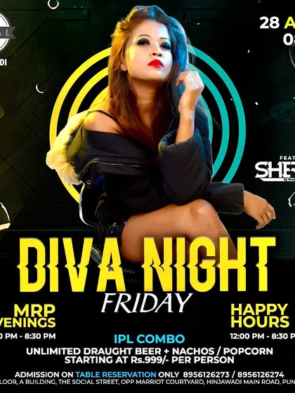 Announcing another Diva Night at Local Hinjawadi. It's one of my favorite residencies, and the crowd there is always ready to party.