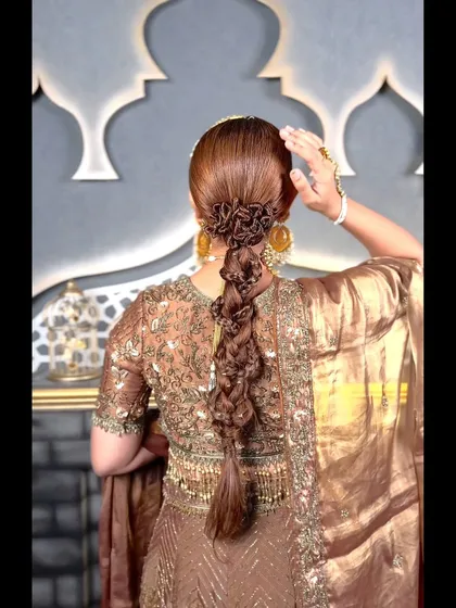 This angle shows how the light catches the smooth, polished hair, a result of proper preparation and product use, which are foundational topics in my class.