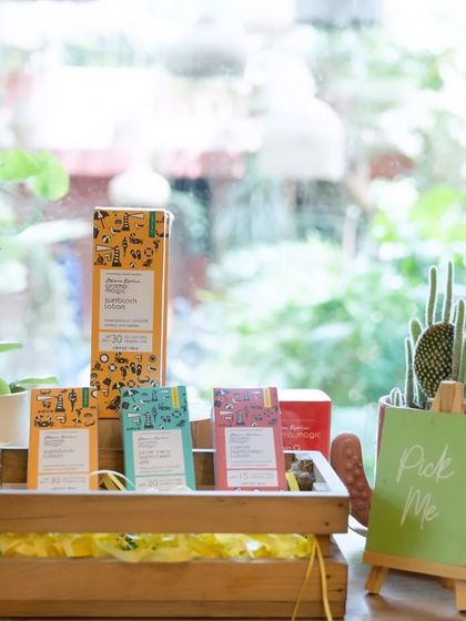 Awaken your senses with my aromatherapy-infused products. The "Pick Me" signs highlight some of my favorite items for you to try.