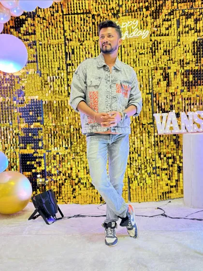 Another pose from the birthday party in Kharghar. The decor was fantastic.