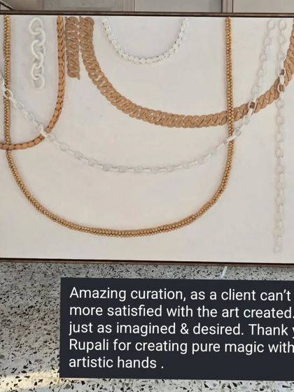 A finished commission piece featuring 3D sculpted chains, along with a wonderful testimonial from the client. Seeing my art bring joy to someone's workplace is the most rewarding feeling.