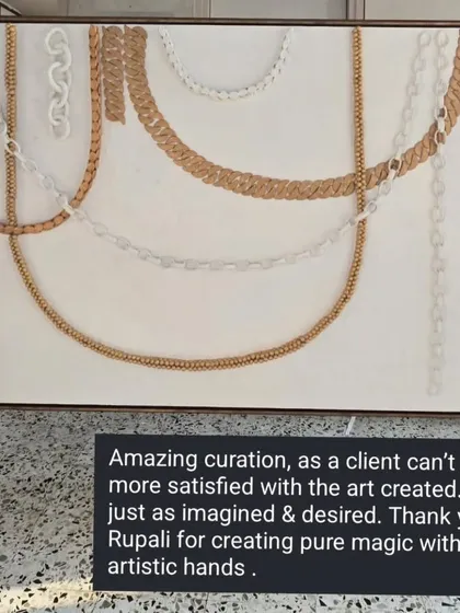 A finished commission piece featuring 3D sculpted chains, along with a wonderful testimonial from the client. Seeing my art bring joy to someone's workplace is the most rewarding feeling.