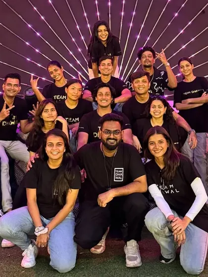 Team Dhawal post-show. The smiles say it all. We love what we do, and we love the team we do it with.