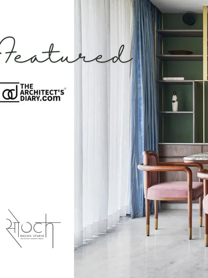 This project was proudly featured on The Architect's Diary, a testament to its unique and thoughtful design.