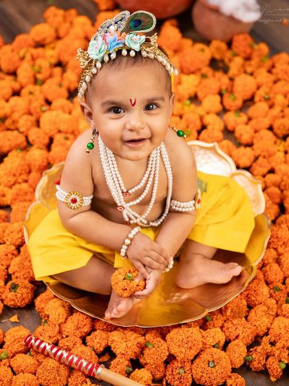 Janmashtami: Little Krishna & Radha photo 5