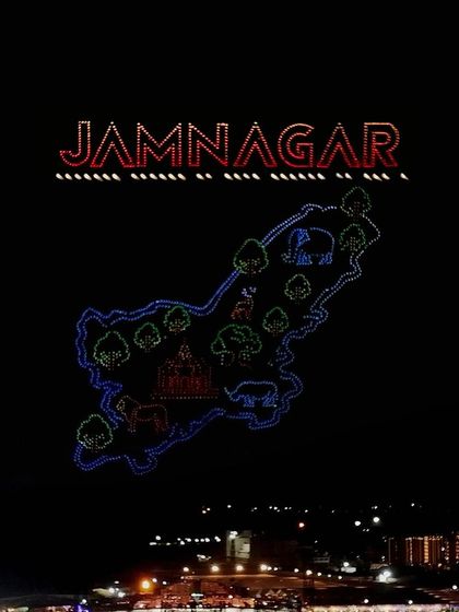 We put Jamnagar on the map, literally. This drone formation, part of the Ambani pre-wedding show, showcases our ability to create hyper-local and geographically specific content for major events.