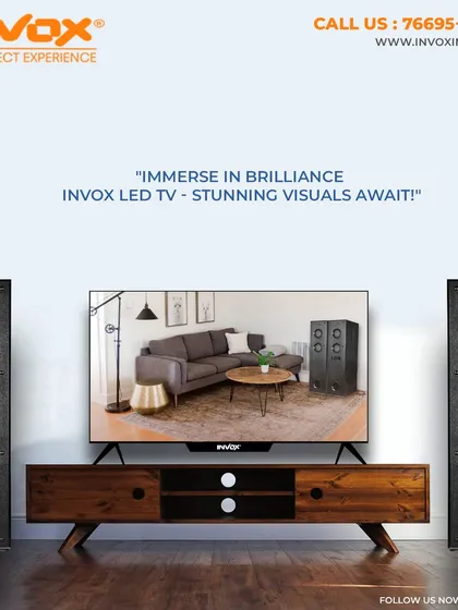A complete home entertainment setup featuring one of my sleek LED TVs flanked by powerful tower speakers. This combination delivers both stunning visuals and immersive, room-filling audio for a brilliant experience.