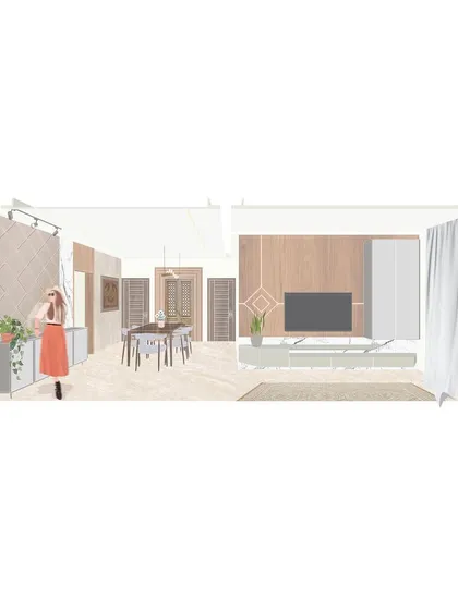 The digital drawing board is where we refine our ideas for interior layouts, ensuring every element works in harmony.