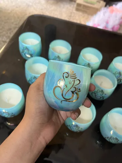On the auspicious occasion of Diwali, we launched these beautiful Ganpati candles. They are a perfect gift to wish luck and prosperity, available in 6 different colors.