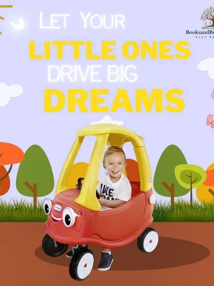 The classic Little Tikes Cozy Coupe is a favorite for a reason. This foot-powered car is perfect for indoor or outdoor play, encouraging active fun and imagination.