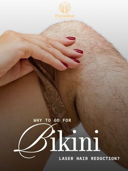 This image directly addresses the benefits of bikini laser hair reduction. It's the best way to achieve consistently smooth skin, prevent ingrown hairs, and feel confident without the hassle of razors or waxing.