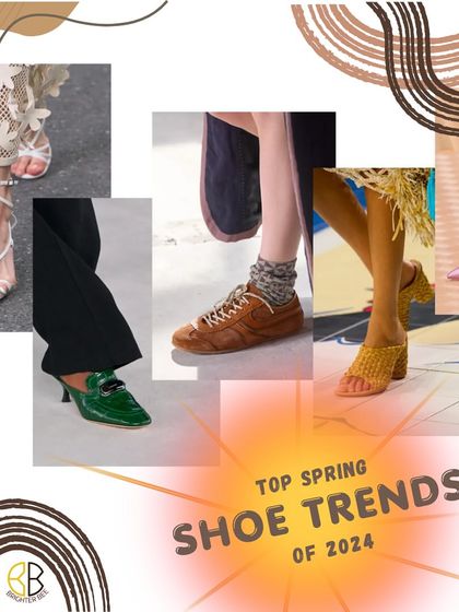 Kicking off the top spring shoe trends for 2024. Get ready for styles that blend fun with practicality for all your daily adventures.