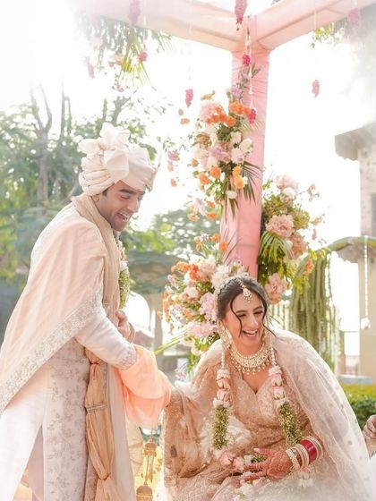 A happy, laughing bride. My goal is to create a hairstyle that is so comfortable and secure, the bride can forget about it and just enjoy her day.