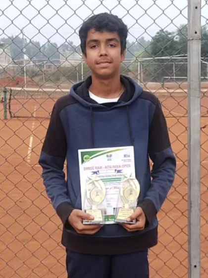 Congratulations to Shreyas for winning the Under 18 Singles and Doubles titles at the Championship Series held in Jind.