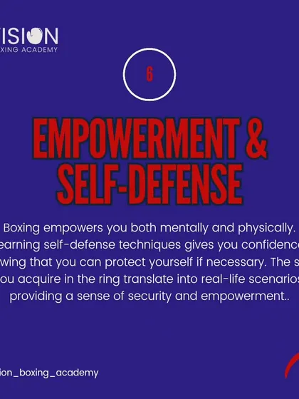 Boxing empowers you mentally and physically. Learning self-defense techniques gives you the confidence of knowing you can protect yourself, providing a real sense of security.