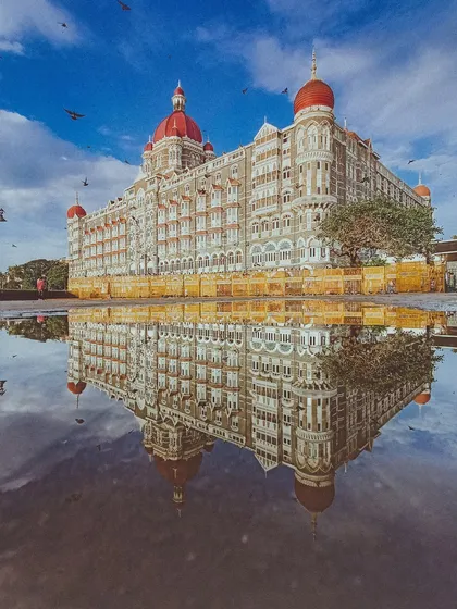 A perfect monsoon reflection of the iconic Taj Mahal Palace in Mumbai. This image highlights my eye for composition and my ability to find and capture moments of stunning beauty, turning a cityscape into a piece of art.