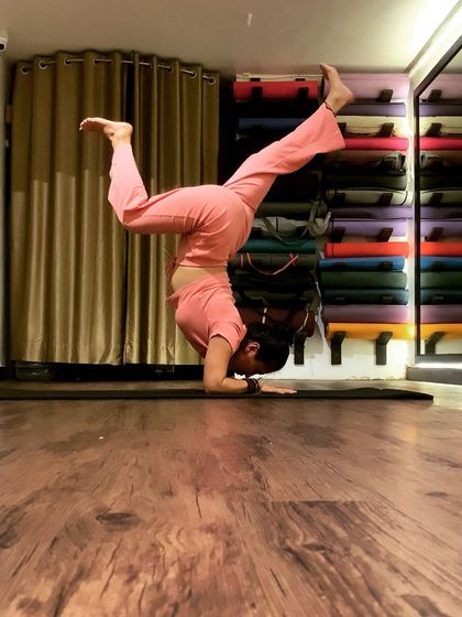 That late-night craving for practice. Even when the body is tired, a few moments on the mat in an inversion can feel incredibly restorative.