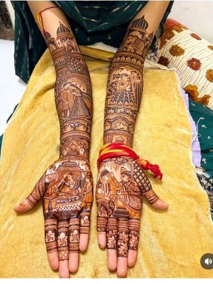 Kanha Mehandi - Bridal Mehndi Custom Storytelling & Portrait Mehndi photo 54