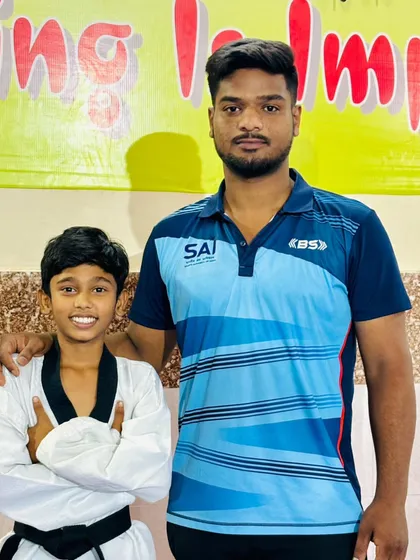 Another picture with my dedicated student. I am proud to guide these young warriors on their journey.