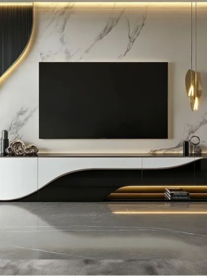 Lxm Interior - Living & Dining Room Design Statement TV & Media Units photo 5