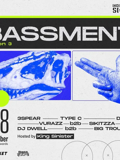 The poster for Bassment Edition 3, where I went back to back with Big Trouble. These events are great for showcasing local talent in the bass music scene.