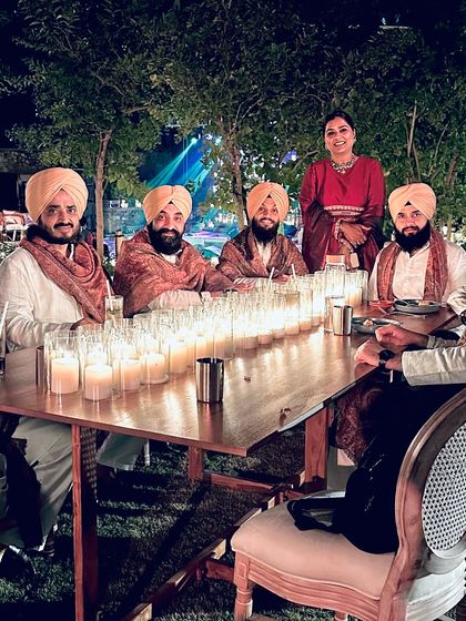 The band relaxing after a performance. These are the moments we cherish.