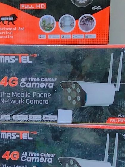 This is the Mas-Tel 4G All Time Colour Camera, which uses a mobile phone network to transmit video. It provides full HD, color video even at night, ensuring you never miss a detail.