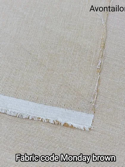 This is a 'Monday brown' Susi Izaar fabric. It is a soft, easy-to-iron cotton that is very comfortable to wear, especially in warmer weather.