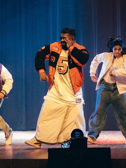 Our dream team of choreographers takes the stage. This piece, "Hold Your Breath," showcases a fusion of genres and the incredible talent of our instructors.