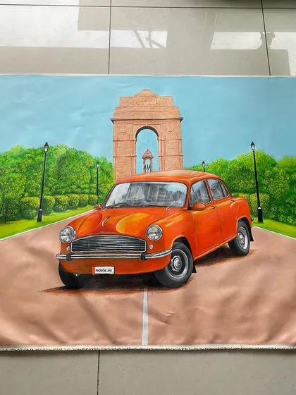 A duplicate image of the finished Ambassador painting.