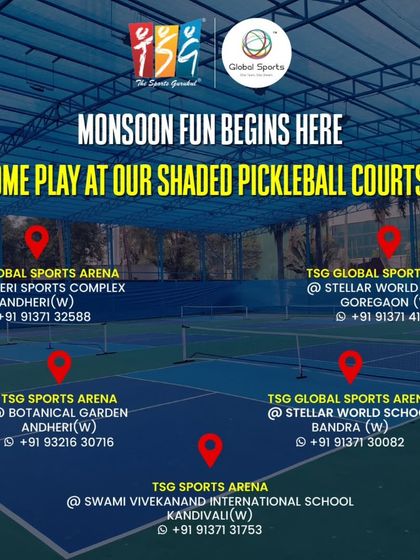 The monsoon won't stop your pickleball match. Come play at our premium shaded courts located across Mumbai, from Andheri and Goregaon to Bandra and Kandivali.