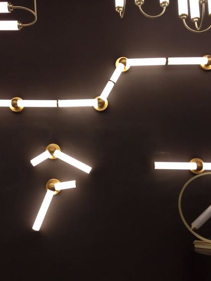 You can create your own wall art with our Arm wall lamp. The modular, tube-like components can be arranged in various patterns to create a personalized and artistic lighting installation.