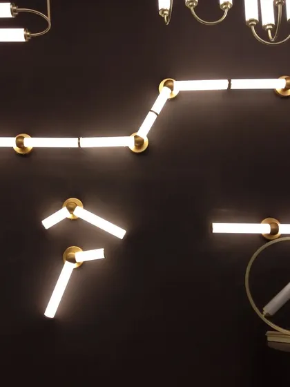 Our Arm wall lamp can be used to create unique wall art. The modular components can be connected in various patterns, allowing you to design a custom light installation that is both functional and artistic.