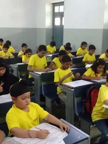 A diverse group of students, all united by their passion for learning, participate in the Delhi State Level Competition.