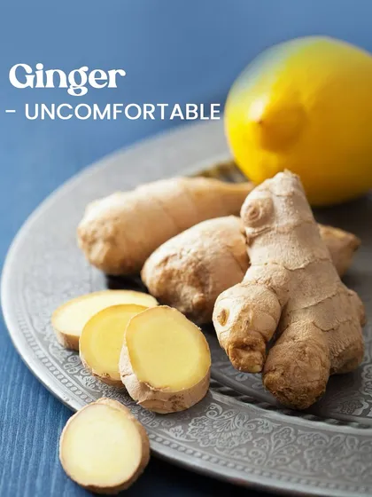 When you're feeling discomfort or unease in your stomach, ginger is a simple and effective remedy. It aids digestion, reduces bloating, and provides a sense of comfort, making it a staple in Ayurvedic home remedies.