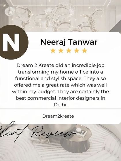 Neeraj, thank you for your review. I'm glad I could deliver a stylish and functional home office for you, all while respecting your budget.