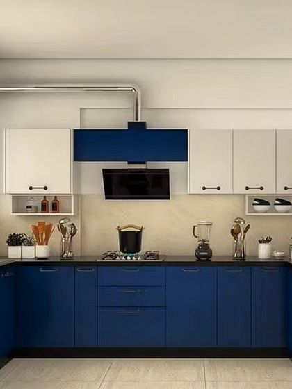 Modular Kitchen - Modular Home Interiors Efficient L-Shaped & U-Shaped Kitchens photo 21