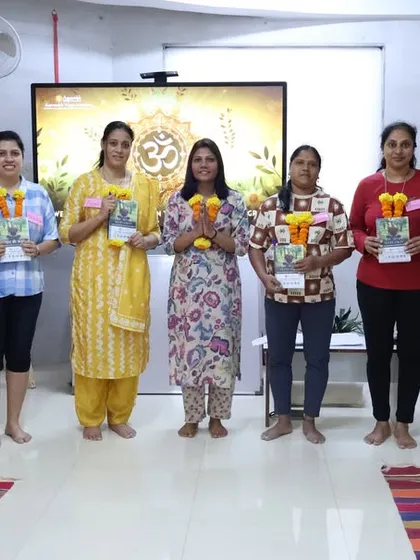 The graduating class of our Batch-2 Meditation Teacher Training Program. These newly certified teachers are now equipped to guide others on a journey of inner peace and self-discovery.