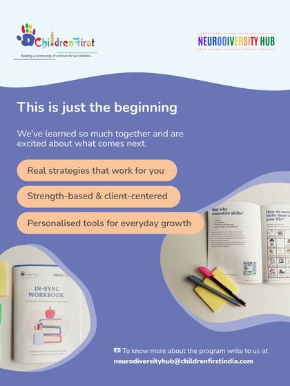 This is just the beginning. The "In-Sync" program is built on providing real strategies that work, using a strength-based approach, and offering personalized tools like our workbook for everyday growth.