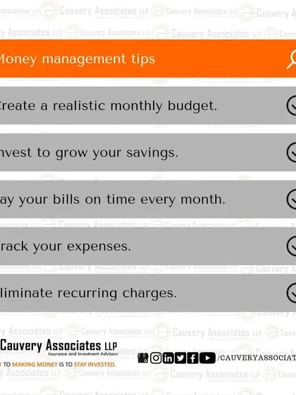 Here are five simple but effective money management tips. Creating a budget, investing your savings, paying bills on time, tracking expenses, and eliminating recurring charges are foundational steps to financial health.