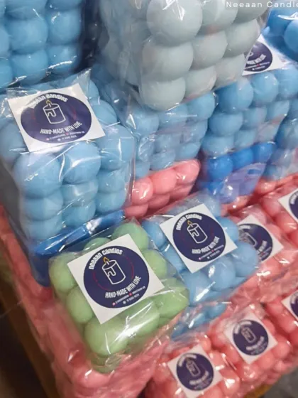 Our bubble candles are all wrapped, packed, and ready to ship for a special Raksha Bandhan event. We love creating bulk orders for corporate and event gifting.