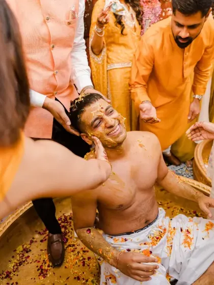 WhatKnot - Wedding Photography & Videography The Haldi Edit: Colours, Chaos & Laughter photo 48